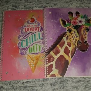 Pink light studios notebooks set of 2